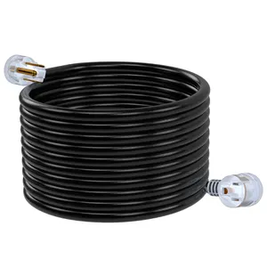 250V 25 Feet Welder Extension Cord 8 AWG NEMA 6-50 STW Heavy Duty Welding Cord with LED Indicator