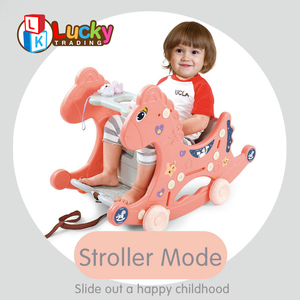 Jouets éducatifs Lucky Toys 3 en 1, chaise d'enfant <span class=keywords><strong>à</strong></span> 4 roues, cheval <span class=keywords><strong>à</strong></span> <span class=keywords><strong>bascule</strong></span> pour bébé, jouet <span class=keywords><strong>animal</strong></span> <span class=keywords><strong>à</strong></span> <span class=keywords><strong>bascule</strong></span> avec machine <span class=keywords><strong>à</strong></span> histoires - Product Image 5
