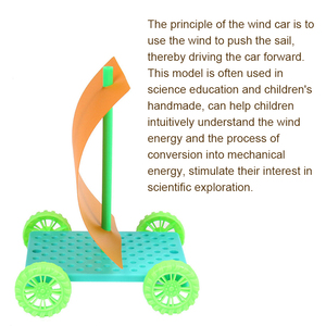Voiture à Voile en Plastique Verte Amusante, Expérience de <span class=keywords><strong>Physique</strong></span>, Outil d'Éducation Scientifique pour Enfants pour l'École - Product Image 4