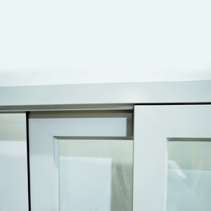 Ezong Wandopening 1180*1000Mm 5Mm Thk Enkellaags Gehard Glazen Openslaande Raam Met Aluminium Frame Voor 50Mm Handwerkpaneel - Product Image 4