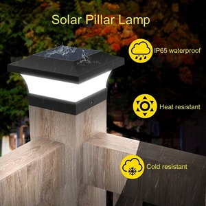 Lampe solaire sans fil à installer, énergie solaire, IP65, pour extérieur, poteau de clôture, jardin, clôture, lampes solaires pour poteaux de clôture - Product Image 6