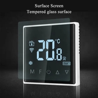 Panneau de commande de thermostat intelligent sans fil Zigbee Wifi TUYA pour climatiseur central et ventilateur