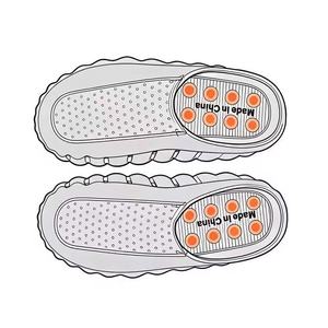 Cream EVA Indoor Slippers Closed Toe Breathable Mesh Lining All Seasons Home Wear - Product Image 4