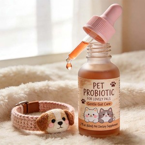 Hot selling OEM <b>Dog</b> <b>Probiotics</b> Drops for Digestive Health Immune Support Natural Prebiotic Supplement Gut Skin Coat Hip Joint - Product Image 1