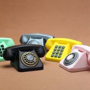 Retro Telephone Clicker 3D Printed <b>Stress</b> <b>Relief</b> Keychain Nostalgic Fidget <b>Toy</b> Small Gift - Product Image 4