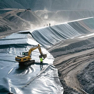 0.5Mm 0.75Mm Hdpe Geomembrane Viskwekerij Vijver Voering Cirkelvormige Viskwekerij Plastic Watertanks Voering Voor Aquacultuurgeomembranas - Product Image 4