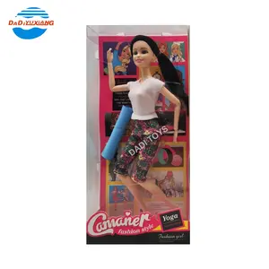 Hot Sale Baby Doll 11 Inch Gymnastics Doll For Girl, Fashion Little Lady Beautiful Solid Body Design Plastic Girl Doll Toys