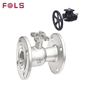 Manija de Bloqueo Tipo Brida de Acero Inoxidable DIN CLASS150/300, 1 Pieza, Bola Flotante con Placa de Montaje Directo ISO5211 - Product Image 1