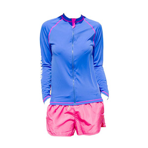 Riabo – Maillot de bain Rash Guard à manches longues pour hommes et femmes, UPF50+, séchage rapide, combinaison de surf avec fermeture éclair, ensemble pour couple - Product Image 5