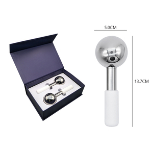 Thép không gỉ Ice Globe bóng Cryo công cụ làm đẹp cho khuôn mặt làm mát massage mặt làm giảm bọng và thắt chặt da - Product Image 2