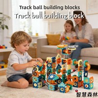 Jouets de construction de pistes à billes STEM DIY pour enfants, en plastique ABS, avec tubes à assembler et à raccorder, pour billes, kits éducatifs