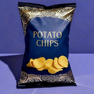 Custom Printed Logo Food Packaging Bag Scolor Printed PET Aluminum Foil Composite Roll Film Potato Chip Snack Bags - Product Image 3