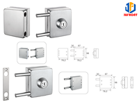 Aksesori kamar mandi baja tahan karat, engsel pintu kaca kamar mandi, pintu kaca pemisah basah dan kering