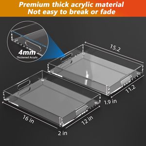 <span class=keywords><strong>2025</strong></span> Top Bán thiết kế độc đáo Acrylic khay hiển thị Khay Đứng cho trang trí nội thất Acrylic khay ăn trưa - Product Image 6