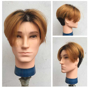 Promotion Exceptionnelle Tête de Formation <span class=keywords><strong>Homme</strong></span> Mannequin 100% <span class=keywords><strong>Cheveux</strong></span> Humains Réels pour Académie de Beauté, Sans Barbe - Product Image 6