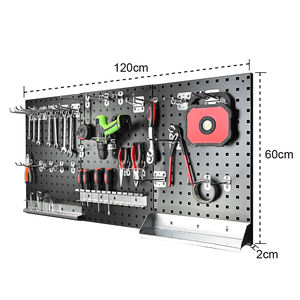 Heavy Duty <strong>Tool</strong> Storage Holders Workshop <strong>Tool</strong> Wall Mounted Metal Pegboard <strong>Tool</strong> <strong>Box</strong> and Holders - Product Image 2