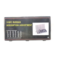Z-MING ZM 0696 Kit d'assortiment en rouleau métrique de 315 pièces, jeu de rouleaux à ressorts fendus en acier au manganèse 65, noirci, vente en gros