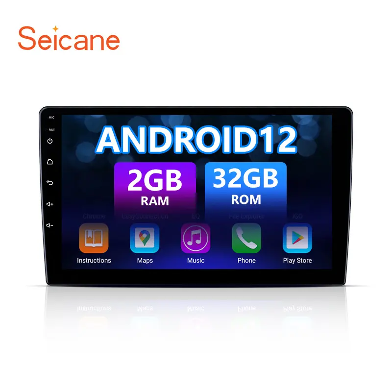 7/9/10 pollici Android12 6 + 128GB lettore universale 2k risoluzione Touch Screen Radio per autoradio Android con WIFI Carplay GPS