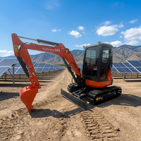 Harga Murah Excavator Mini Crawler Bekas Jepang U27 2.7ton Zero Tail Swing Dengan Dozer Blade Ready Stock untuk Pertanian dengan Sertifikasi CE EPA