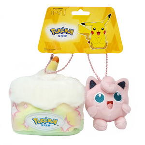 En gros, Pendentif porte-clés en peluche sur le thème de <span class=keywords><strong>Pikachu</strong></span>, Piplup, Rowlet, Gengar, Pawmi, Fuecoco, Clefairy, Sprigatito, Togepi, avec motifs de gâteaux et desserts - Product Image 3