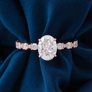 Bague de couple en or 18 carats, bijoux fins personnalisés Qi Song, originalité coréenne, pour les mariages et les banquets, bagues de fiançailles - Product Image 1