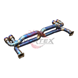 Escape Catback Recto VORTEX Burnt Rainbow Ti para Porsche 911 991.2 Turbo S 2016-2024 de Alto Rendimiento - Product Image 4