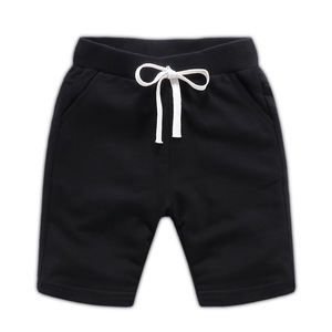 Shorts d'été personnalisés en gros pour enfants, doux et confortables, 100 % coton, couleur unie, pour bébés garçons - Product Image 3