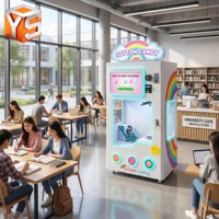Máquina Expendedora de Algodón de Azúcar Totalmente Automática ZDYS, Máquina Comercial para Hacer Malvaviscos con Más de 60 Formas de Flores