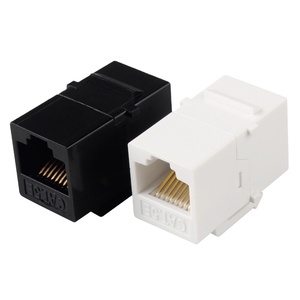 Interface réseau personnalisée Seto Coupleur <span class=keywords><strong>Rj45</strong></span> Module réseau femelle femelle Jack trapézoïdal Cat5e <span class=keywords><strong>Rj45</strong></span> - Product Image 1