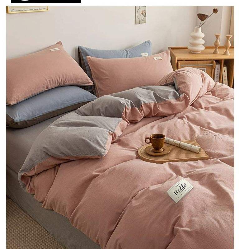 Soybean powder + light gray-100 cotton non-pilling non-fading