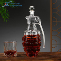 Carafe à whisky personnalisée en verre borosilicate de haute qualité, capacité 500-1500 ml, cadeaux d'affaires, nouveauté