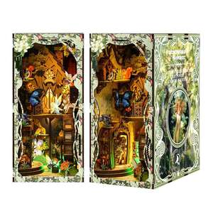Kit de bricolage pour coin lecture Secret World in the Forest, puzzle en bois 3D avec lumière LED, maison miniature de conte de fées, cadeau créatif - Product Image 3