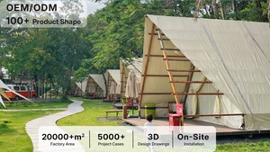 Tenda Safari Prefabbricata Yuntu per <span class=keywords><strong>Campeggio</strong></span> e Glamping con Camera da Letto e Aria Condizionata - Product Image 2