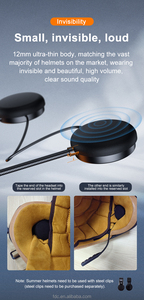 FreedConn Y1 Bluetooth 5.3 Accessori per Moto Parti Ultra-Sottili da 12mm Compatibili con la Maggior Parte dei Caschi Cuffie - Product Image 2