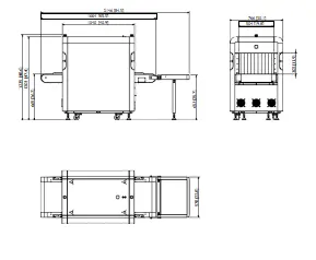 เครื่องสแกนเอ็กซ์เรย์สนามบิน เครื่องสแกนกระเป๋าเดินทางอัจฉริยะเอ็กซ์เรย์ รองรับการระบุสินค้าปลอมแปลง - Product Image 4