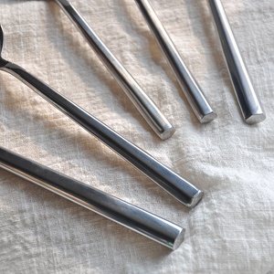 Respetuoso del medio ambiente suave limpieza fácil cubiertos cuchara y tenedor de acero inoxidable cubiertos de plata - Product Image 5