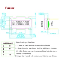 Timer Digitale Compatto con Display LCD, Contatore Orario 4.5-18V DC 26x7.7mm, Fornitura Diretta dalla Fabbrica