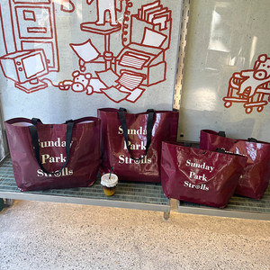 Bolsa de Compras Tejida Grande para Mujer, con Logotipo Impreso, Bolsa de Supermercado Tejida, Bolsa de Mano para Uso Diario - Product Image 5