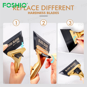 Alat Pemasang Kaca Film Mobil Foshio 70A 80A 90A, Gagang Kuningan, Squeegee untuk Pintu Kaca - Product Image 3