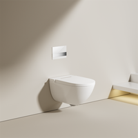 Toilette intelligente automatique avec télécommande incluse, siège chauffant, design monobloc