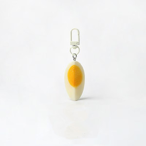 Uionen Creative Simulation Half Boiled Egg Keychain, Funny Egg Shape <b>Bag</b> Pendant Key Chain Fashion Jewelry <b>Bag</b> <b>Charm</b> Accessory - Product Image 4