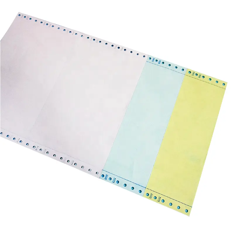 New Products colorful Ncr 3 Ply Continuous Carbonless Computer Paper For Invoice