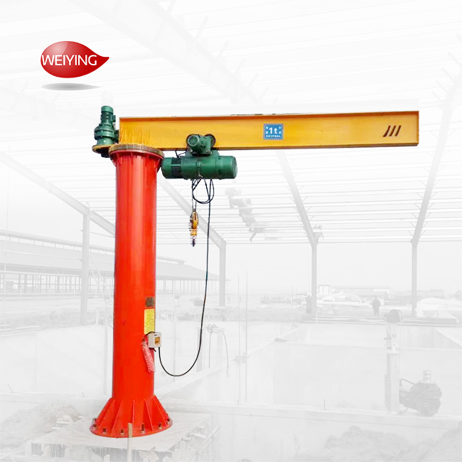 Portal Jib Crane 1t 2t 3t 5t 6t 8t 10t Slewing Rotating Column Jib Crane Floor Mounted Jib Crane With Wire Rope Hoist