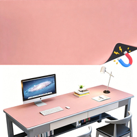 Tapis de souris en cuir PVC magnétique souple, tapis d'écriture pour bureau, organisation du bureau