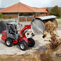 Cargador de motor diésel Epa Kubota, minicargador articulado de alta calidad, precios de cargador de ruedas de granja