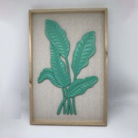 Cadre photo 3D Fengyuan Leaf, boîte à ombre DIY, avec fond en lin, décoration intérieure, personnalisable