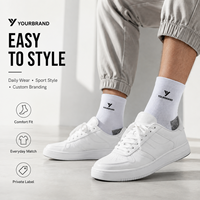 Chaussettes de sport à logo personnalisé, faible MOQ, séchage rapide, anti-humidité, pour la course, l'entraînement, la gym, le cyclisme, la randonnée, hommes et femmes