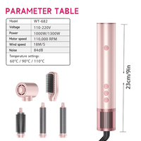 Kit de coiffure professionnel de qualité salon 1300W 110000 tr/min pour voyage avec diffuseur et peigne, double tension, logo personnalisé OEM