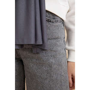 ผ้าพันคอผ้าฝ้าย - สีแอนทราไซต์ - สีแอนทราไซต์ - Product Image 5