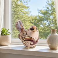 Ornements d'oiseaux rétro de style bohème, statues d'animaux en résine personnalisées, artisanat de décoration intérieure